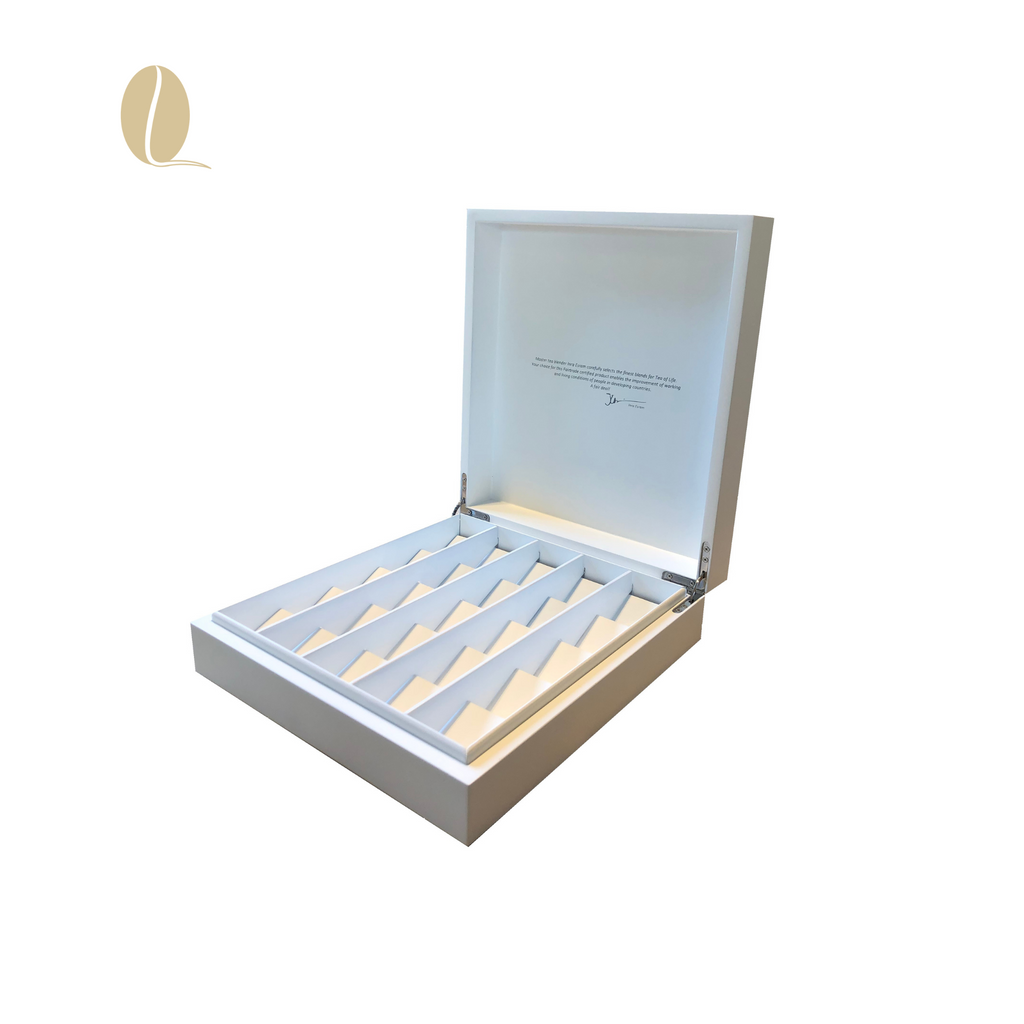 Tea of Life Cubes houten theedoos, 25 vakken