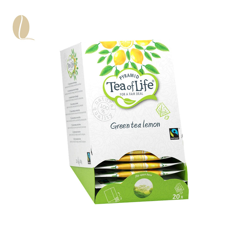 Tea of Life green tea lemon pyramid (per 5 doosjes)
