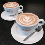 Cappuccino kop en schotel (per set)