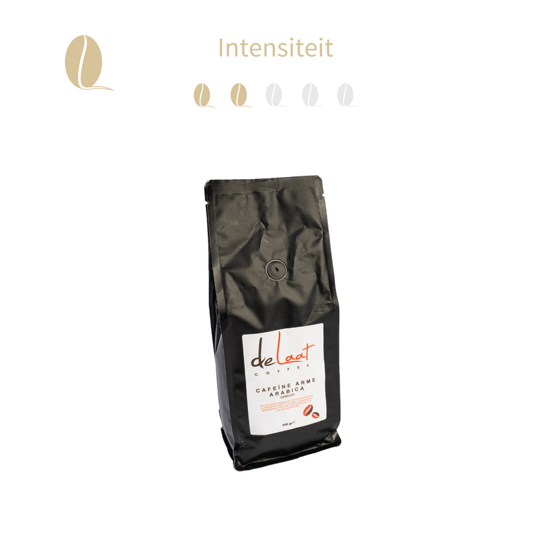 Cafeïne arm Arabica gemalen 500 gram